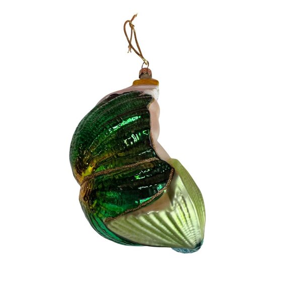 Kurt Adler Polonaise King Neptune Merman Blown Glass Ornament 6½ Aqua Green - Picture 7 of 7